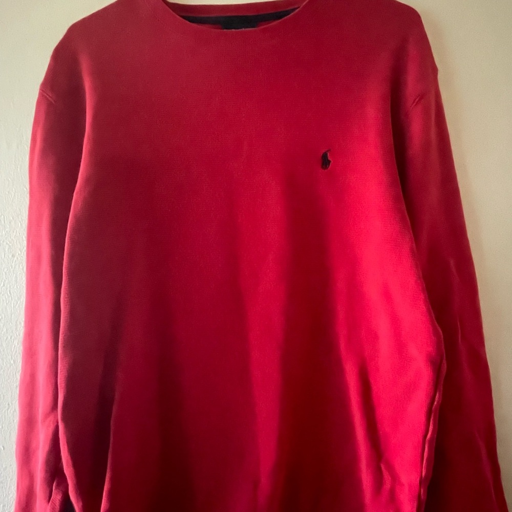 Polo by Ralph Lauren Red Crewneck Sweater